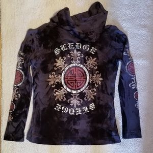 Long sleeve Mandala Asian Cotton Hoodie Top